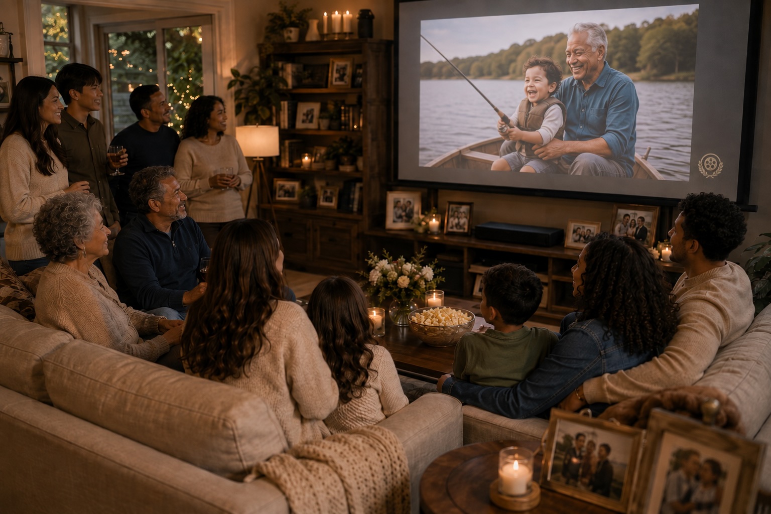 A family preserving meaningful life memories